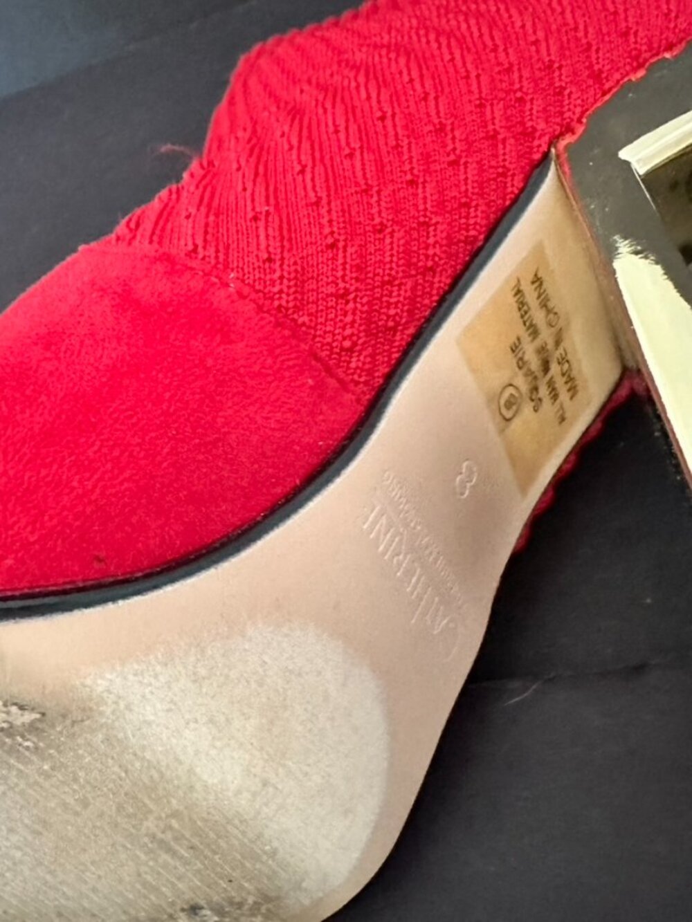 Catherine Malandrino Red Pointed Toe Sock Bootie Size 8 - Picture 8 of 9